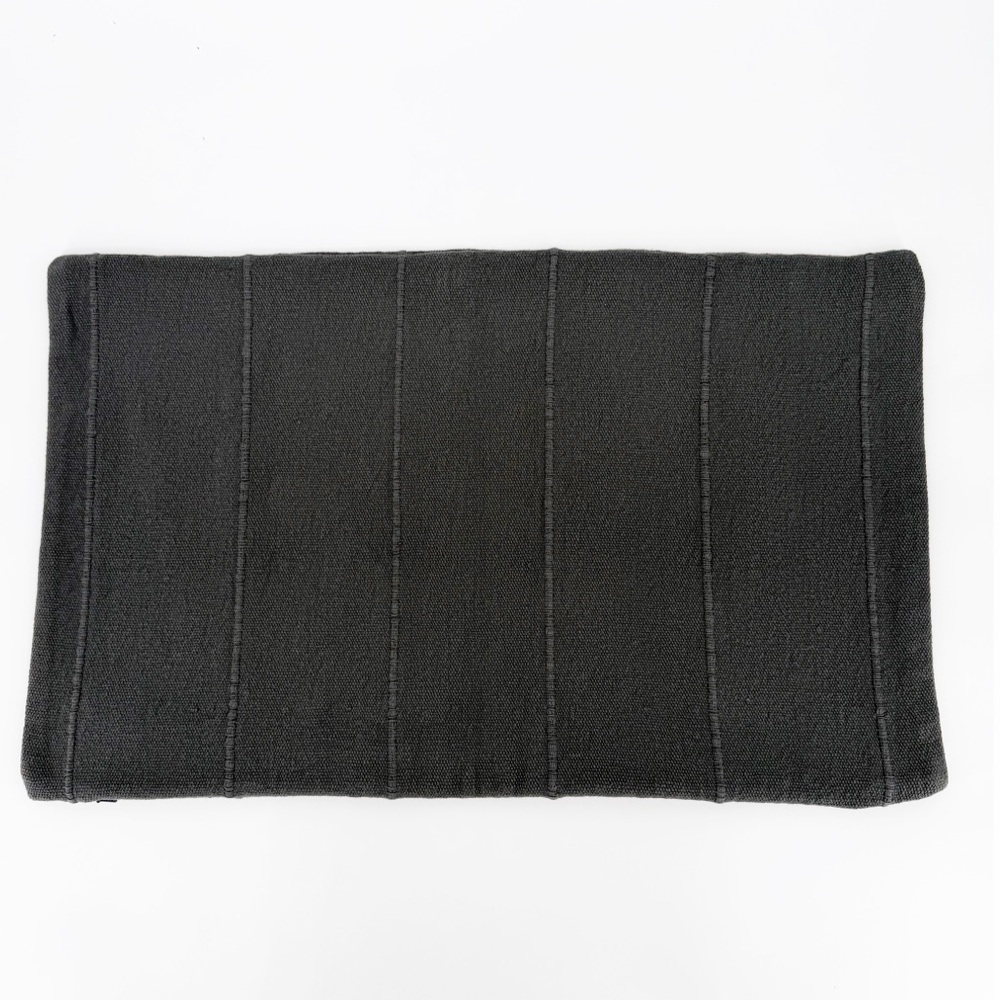 Pottery Barn Cotton Pillow Cover 16x26 Dark Gray